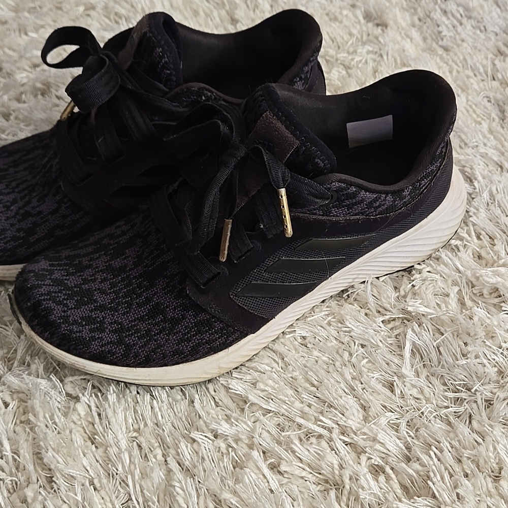 Adidas Womens Black Knit Running Sneakers Lux Edge 6.5 Womens - Picture 16 of 16